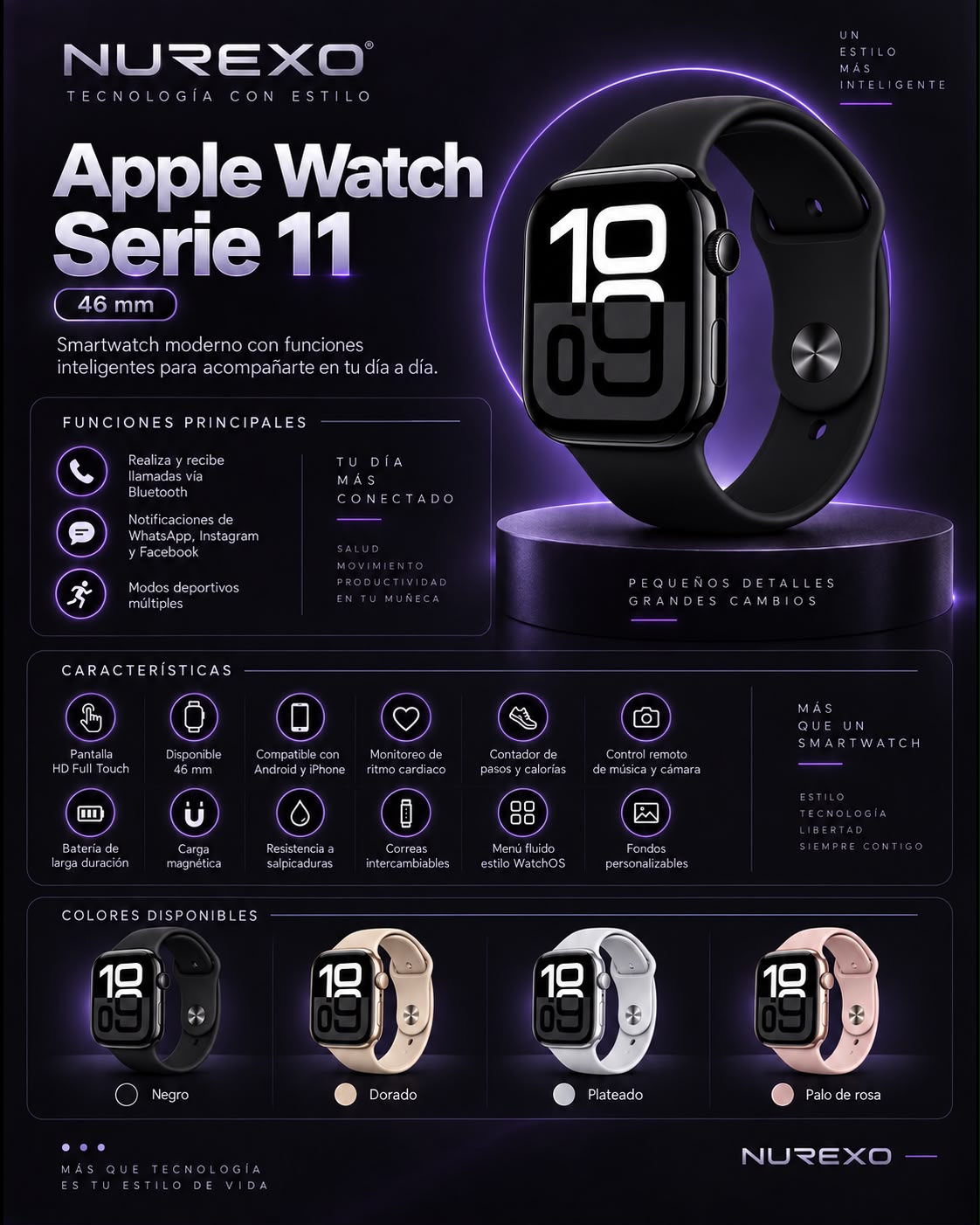 Apple Watch Serie 11 en presentación NUREXO